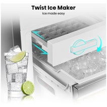 Hisense 415L Bottom Mount Fridge with Water Dispenser Stainless Steel HRBM419SW hero image