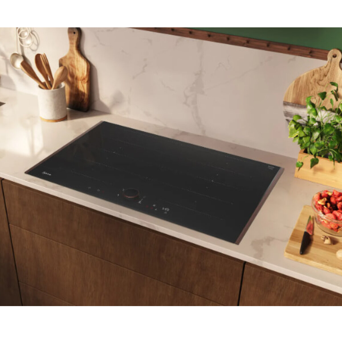 NEFF Flex Design 80cm N 90 Series Flex Induction Cooktop with Twistpad Deep Black T68YYY4C0-DB hero image