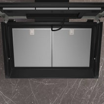 Siemens iQ700 90cm Inclined Canopy Rangehood Gloss Black LC91KLT65 hero image