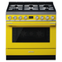 Smeg 90cm Portofino Freestanding Dual Fuel Oven/Stove Sunshine Yellow CPF9GPYWA  image NaN
