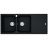 Franke Urban Double Bowl Topmount/Flush Mount Sink with Right Hand Drainer - Onyx UBG621ONRHD image NaN