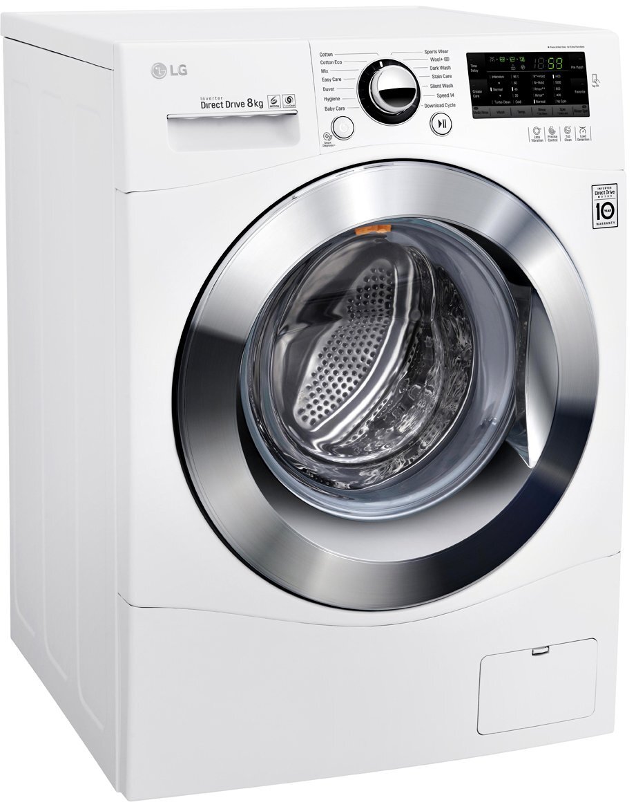 LG WD1408NPW 8kg Front Load Washing Machine Appliances Online