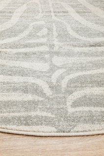 Rug Culture Chrome Large Silver & Off White Rug 240X240CM - CRO-SAV-SIL-240X240 hero image