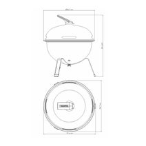 Tramontina Churrasco Portable Charcoal Fuel BBQ 26500003 hero image