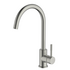 Abey Lucia Lead-Free Gooseneck Kitchen Mixer Tap with Knurled Handle Brushed Nickel 3K4-KBN-LF image NaN