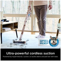 Shark PowerPro Reveal Cordless Stick Vacuum White-Rose Gold IZ380H hero image
