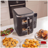 Kitchen Couture 11L Clear View Vertex Dual Draw Air Fryer Black 10005259 image NaN