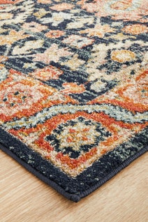 Rug Culture Legacy Large Multi-coloured Rug 400X80CM - LEG-860-NAVY-400X80 hero image
