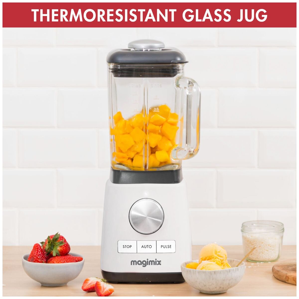 Magimix Premium Power Blender White 11638AU hero image