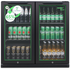 Husky 173L Eco Double Door Back Bar Drinks Chiller Black C2HECO840BKAU image NaN