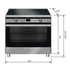 Emilia 90cm Induction Freestanding Oven Matt Black EMIND96MB image NaN