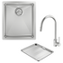 Abey Alfresco 340 Single Bowl Sink with Drain Tray and Gareth Ashton Pull Out Kitchen Mixer Tap FRA340T15 image NaN