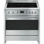 Smeg 90cm Classic Aesthetic Pyrolytic Electric Freestanding Oven/Stove A1PYID-9 hero image