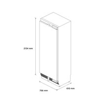 Fisher & Paykel Series 11 442L Integrated Column Freezer with Ice Right Hinge RS7621FRJK1 hero image