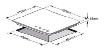 Omega OCG75XB 75cm Natural Gas Cooktop hero image