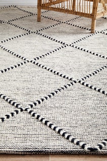 Rug Culture Maison Large Black & Off White Rug 280X190CM - MSN-JASMIN-280X190 hero image