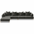 Kalona KYOTO Left Facing Extended Chaise Sofa Pewter WS-205-LCS-VILA-27 image NaN