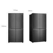LG 664L French Door Frost Free Fridge Matte Black GF-B730MBL hero image