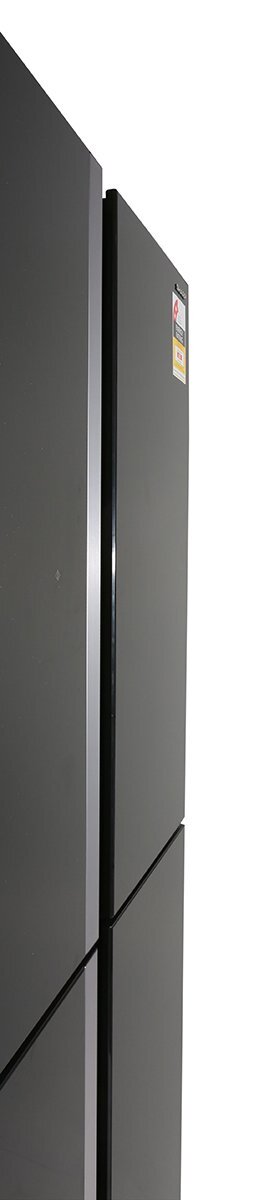 Sharp 676l french 4 on sale door refrigerator glass black sjfj676vbk