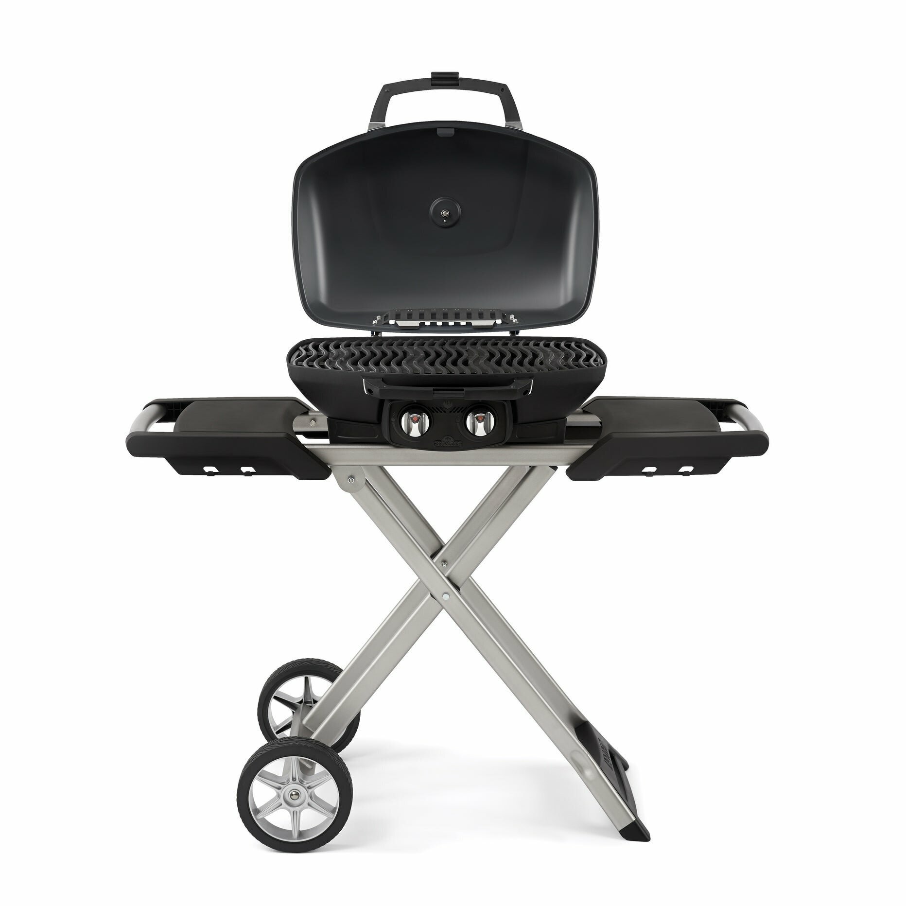 Napoleon PRO285-X-BK-AU Scissor Cart Travel Q Pro High Lid LPG Portable BBQ hero image