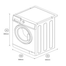 Fisher & Paykel Series 7 8.5kg/5kg Washer Dryer Combo WD8560F1 hero image