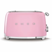 Smeg Kettle and Four Slice Toaster Breakfast Pack Pink KLF04PKAUTSF03PKAU hero image