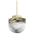 CTO Lighting Lucid 200 Pendant - Alabaster and Silver LUCPE2HAOS image NaN