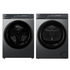 Haier 500 Series 9.5kg Front Load Washer and 8kg Heat Pump Dryer Laundry Package Black HWFS95NB1HDHPS80NB1 image NaN