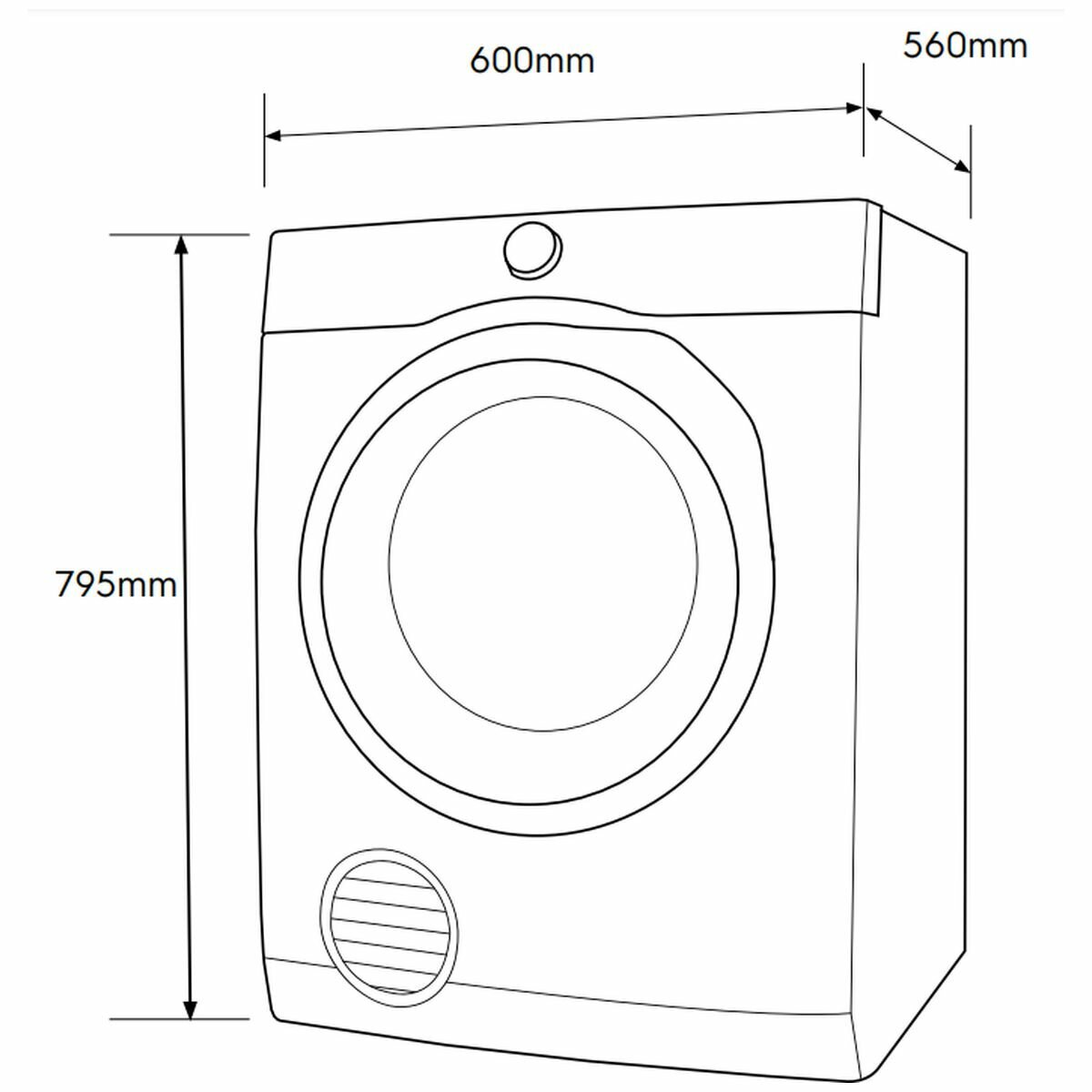 Electrolux 6kg Vented Dryer EDV605H3WB hero image