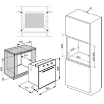 Trinity 60cm Built-in Black Multifunction Electric Oven TRO606BK hero image