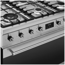 Smeg 90cm Dual Fuel Pyrolytic Freestanding Oven Stainless Steel CSP9GMXA2 hero image