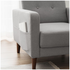 Zinus Adair Modern Armchair with Armrest Pockets Light Grey AU-AD-LG-AC image NaN