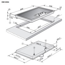 Miele 90cm 5 Burner Natural Gas Cooktop with Dual Wok Burner Stainless Steel KM2354G hero image