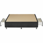 A.H. Beard Designer 2 Drawer Queen Size Bed Base Charcoal FODET5BQUE hero image