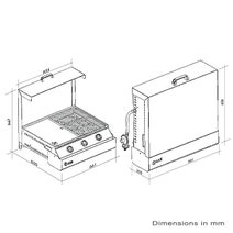 Ilve ILBBQ643X MYQ Space Saving LPG BBQ hero image