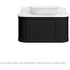 Turner Hastings Evara 90x53 Wall Hung Vanity with Real Marble Top To Suit Above Counter Basin Volcanic Ash 1TH EV954-VA-1TH image NaN