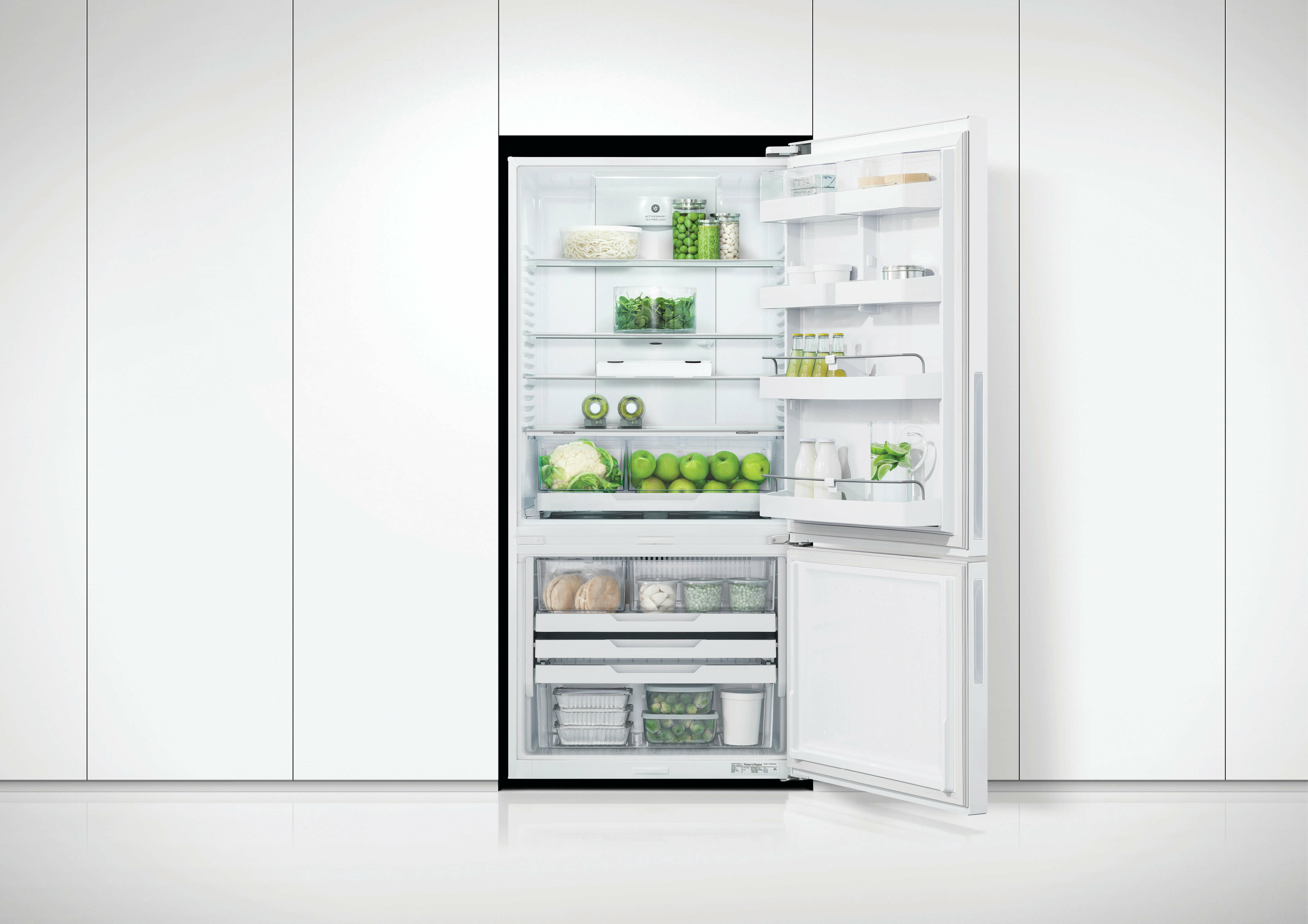 Fisher & Paykel Series 5 494L Bottom Mount Refrigerator White Right Hinge RF522BRPW6 hero image