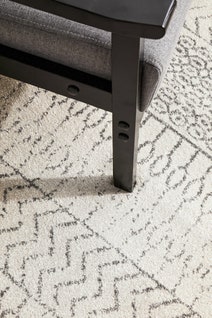 Rug Culture Chrome Large Silver & Off White Rug 400X80CM - CRO-HPR-SIL-400X80 hero image