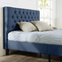Zinus Harper Double Upholstered Tufted Bed Frame Navy AU-FTTP-NV-D image NaN
