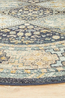 Rug Culture Legacy Small Multi-coloured Rug 150X150CM - LEG-857-NAVY-150X150 hero image