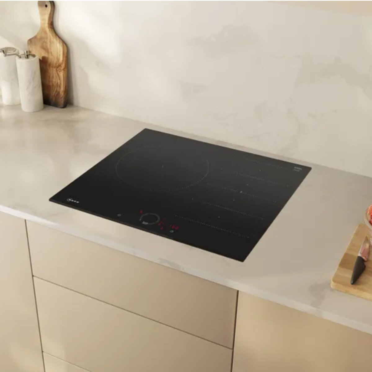 Neff 60cm N 70 Flex 3 Zone Induction Cooktop Black T66FHC4L0 hero image