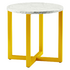 Reddie Suzy Round Side Table Black Marble Top Yellow Base image NaN