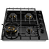Omega 60cm Natural Gas Cooktop with Wok Burner Ceramic Glass Black  OCGG604WB image NaN