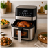 Kitchen Couture 5.5L Clear View Digital Air Fryer Stainless Steel 10005843 image NaN