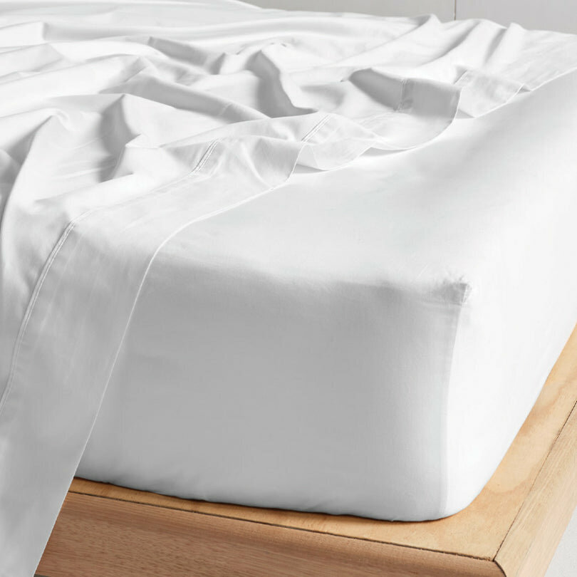 Linen House Augusta 500TC White Double Sheet Set 01708D052 hero image