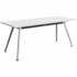OLG Team Meeting Tables 1800x750 Polished Alloy Frame/ White Worktop OG_TT1875_PA_W image NaN