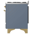 Ilve Majestic 90cm Freestanding Dual Fuel Oven with TFT Control Blue Grey/Brass M09IDNE3-BGG  image NaN