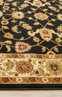 Rug Culture Sydney Small Black, Ivory Rug 150X80CM - SYD-1-BI-150X80 hero image
