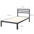 Zinus Mia Single Black Metal Bed Frame AU-ASMPH-15S image NaN