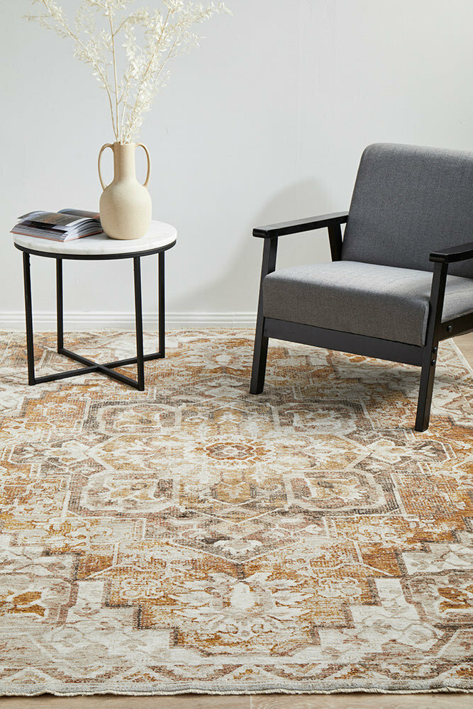Rug Culture Jaipur Medium Gold Multi-coloured Rug 230X160CM - JPR-88-GOLD-230160 hero image
